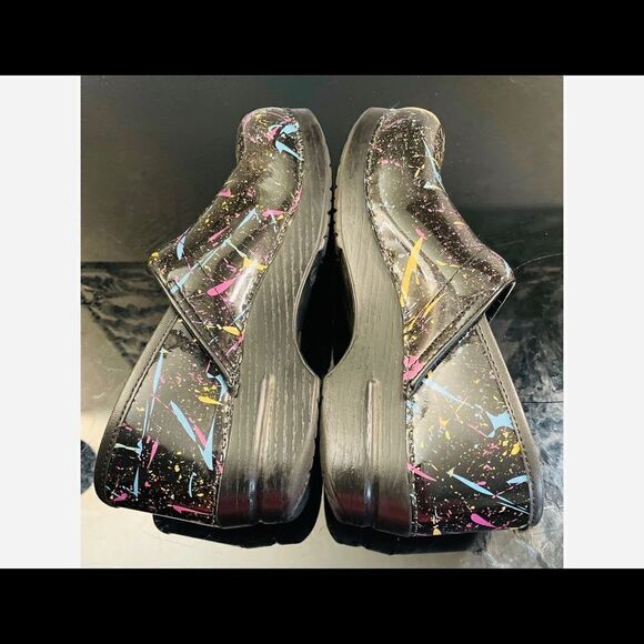 Dansko Professional BLK Pt Colorful Clogs WMS 40 - Picture 10 of 10